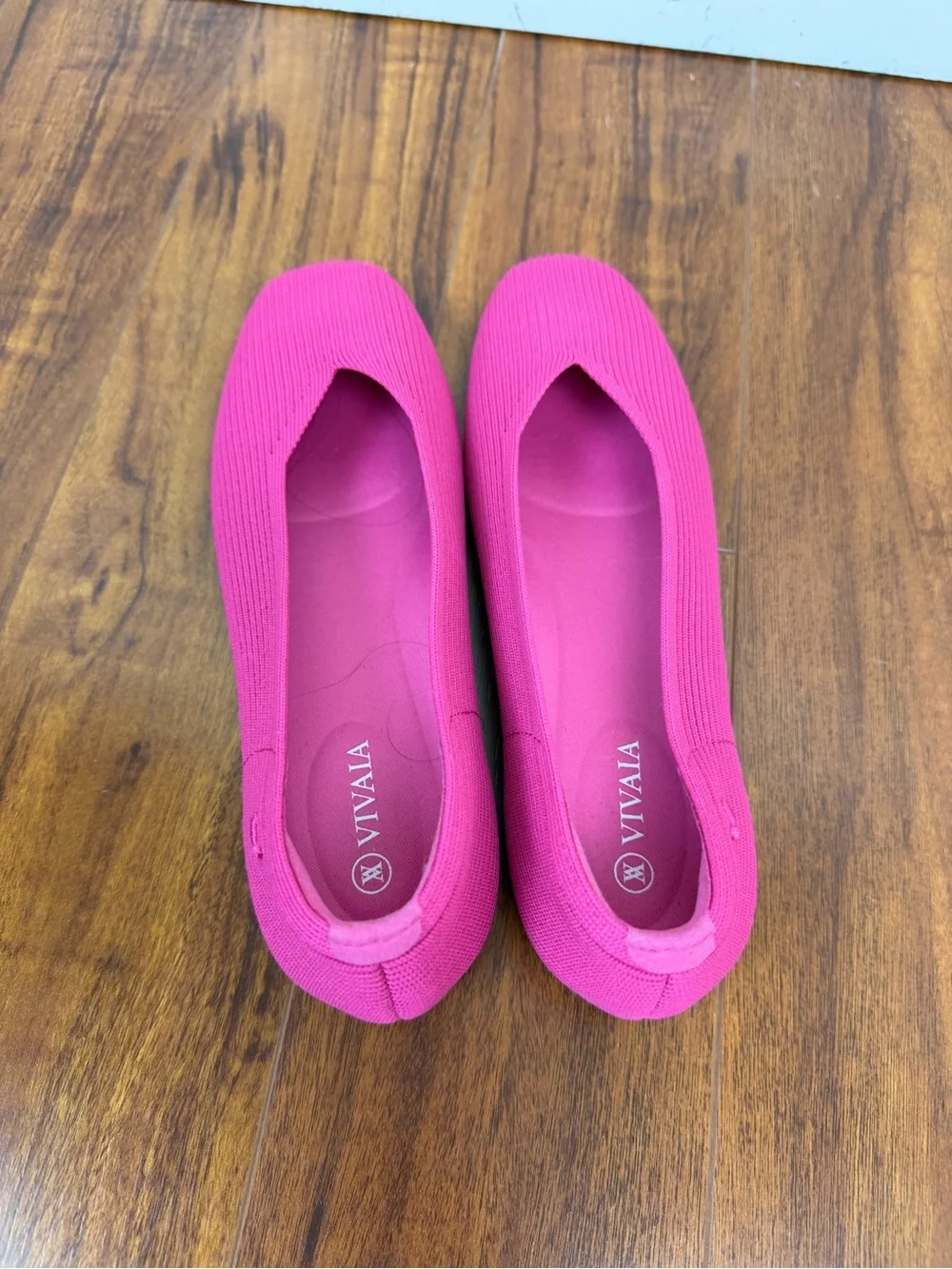 Vivaia Square Toe knit ballet flats size EU 39 US 8 Wide